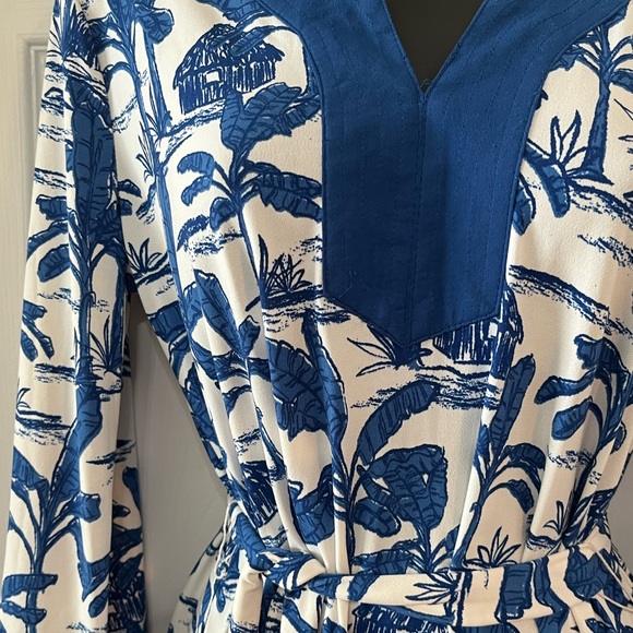 Blue and white dress by Peck & Peck - Picture 4 of 6